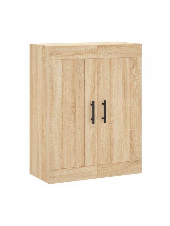 Hanging Living Room Cabinet from Particle Board Beige 69.5x34x90cm