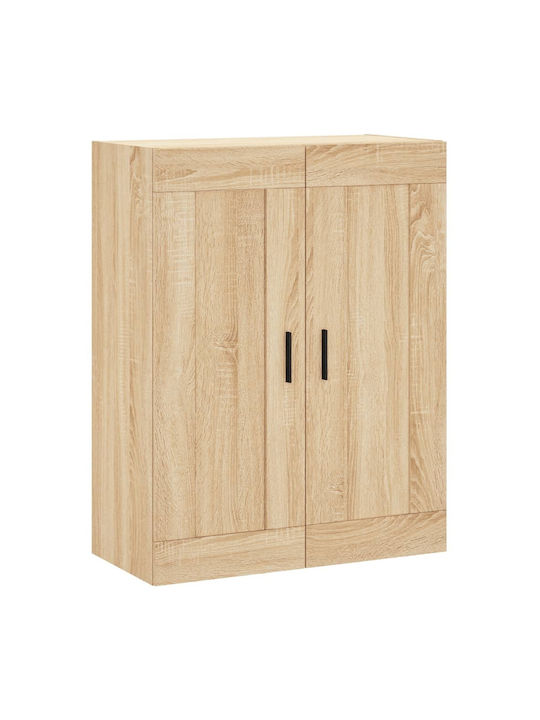 Hanging Living Room Cabinet from Particle Board Beige 69.5x34x90cm