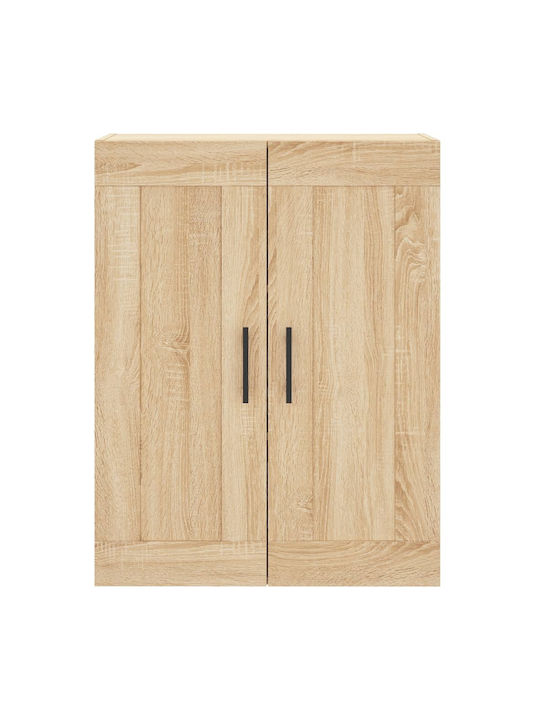 Hanging Living Room Cabinet from Particle Board Beige 69.5x34x90cm
