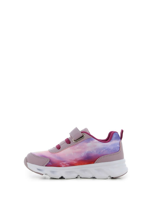 Παιδικά Sneakers με Φωτάκια Λιλά