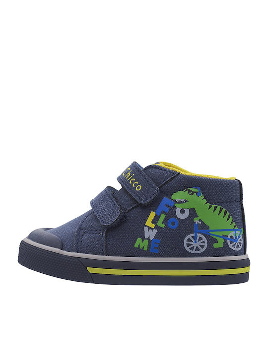 Geffy Ghete Copii cu Velcro Albastru