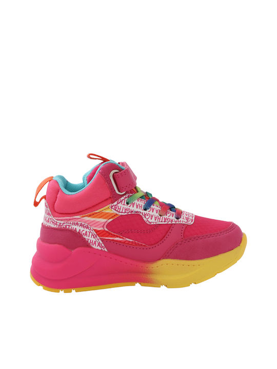 Kids Sneakers High with Scratch Multicolour