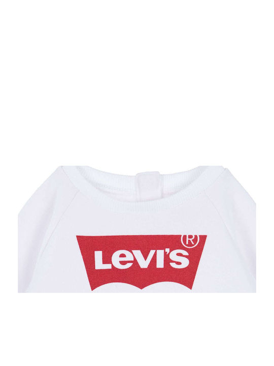 Kids Sweatshirt White Crew