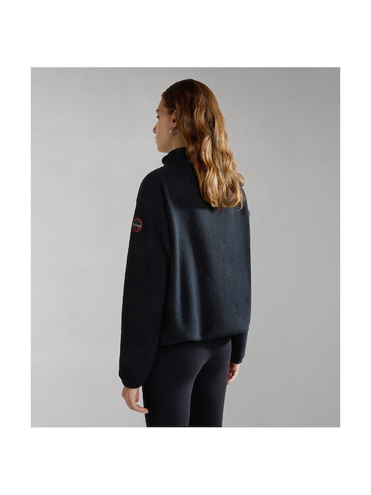 Napapijri Winter Women's Fleece Blouse Long Sleeve Black