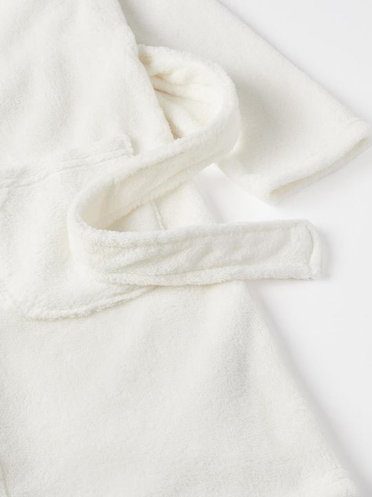 Zippy Παιδική Ρόμπα Χειμωνιάτικη Fleece Λευκή Sheep