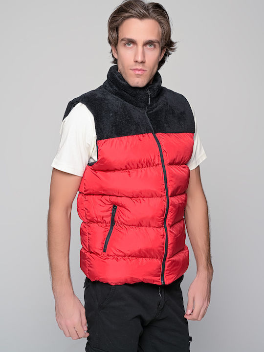 Ärmellos Winter Jacke Puffer Rot