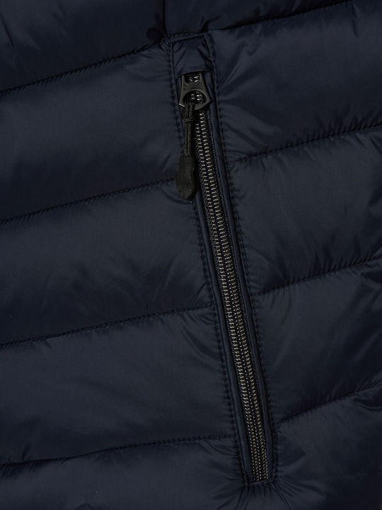 Sleeveless Jacket Puffer Navy Blue