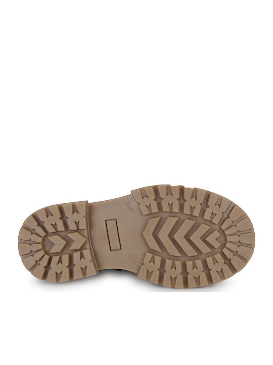 Kids Boots with Zipper Gold