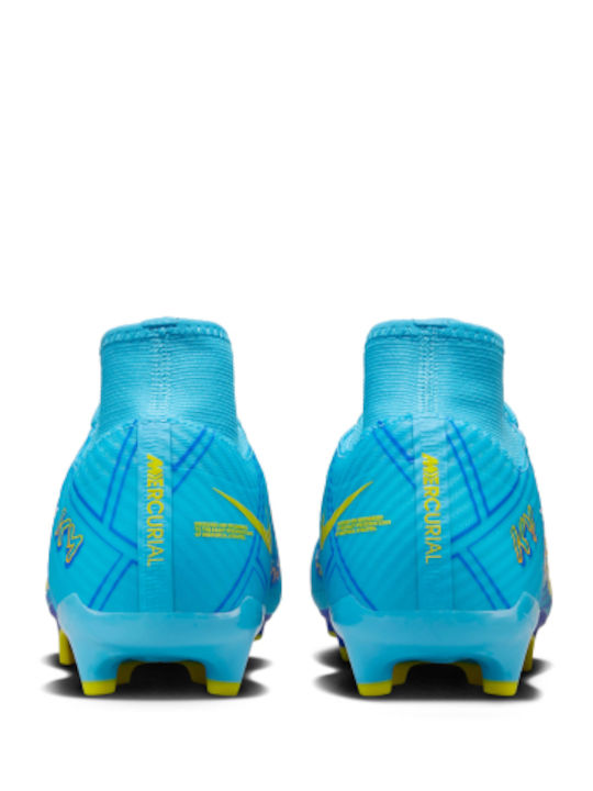 Nike Mercurial SuperFly 9 Academy Kylian Mbappé Football Shoes with Cleats Baltic Blue / White