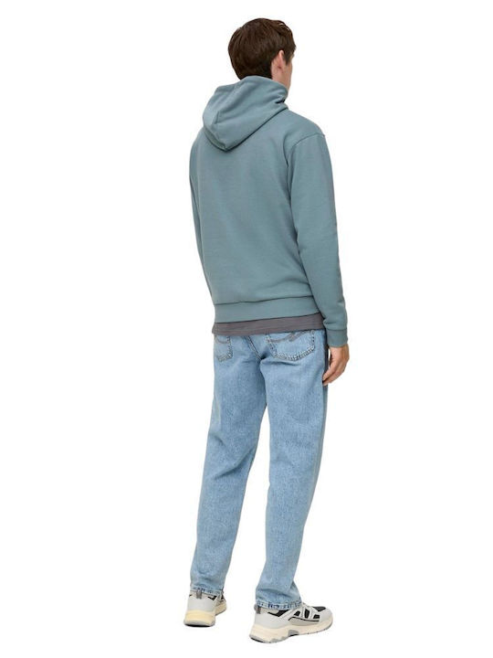 S.Oliver Men's Sweatshirt with Hood Blue