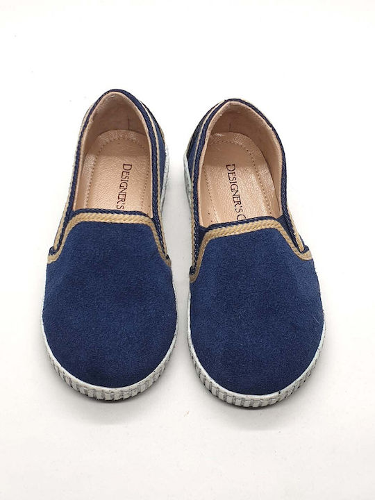 Designer's Cat Βαπτιστικές Δερμάτινες Εσπαντρίγιες Navy Μπλε