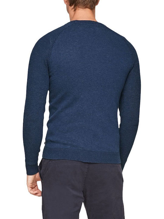 S.Oliver Men's Long Sleeve Sweater Navy Blue