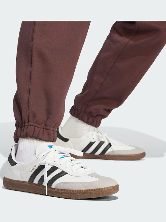 Premium Essentials Sweatpants with Elastic Brown