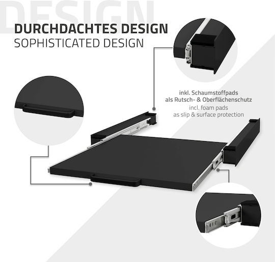 ML-Design 490009209 Ρυθμιζόμενο Συνδετικό Πλυντηρίου/Στεγνωτηρίου από Μέταλλο 60x60εκ.