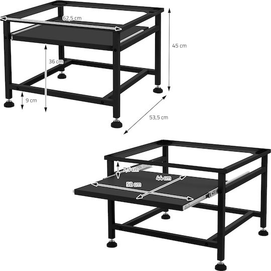 ML-Design 490009416 Einstellbar Basis Für Waschmaschine aus Kunststoff 1Stück