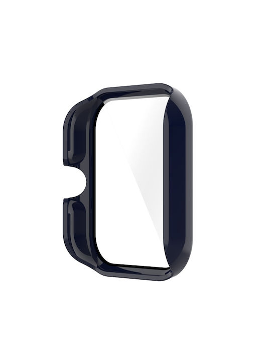 Protective Plastic Case with Glass in Blue color for Amazfit GTS 3