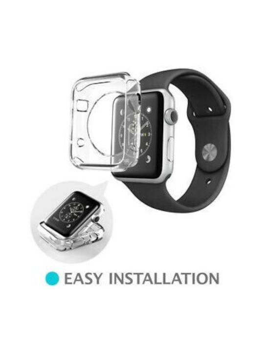 Case Apple Watch 38mm/40mm Силиконов Калъф в Прозрачен цвят за Apple Watch 38мм