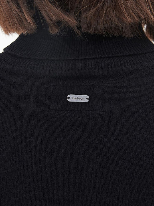 Pendle Damen Langärmeliges Wollrollkragenpullover Schwarz