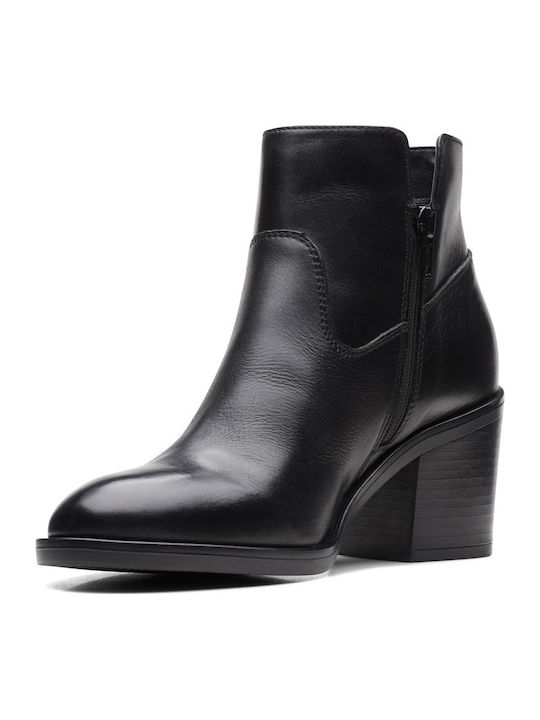 Lo Leder Stiefeletten Damen Schwarz