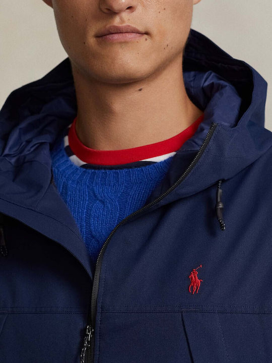 Ralph Lauren Sportliche Herrenjacke Wasserdicht Marineblau