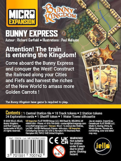 Game Expansion Bunny Kingdom Bunny Express for 2-6 Players 8+ Years Old (EN) Iello