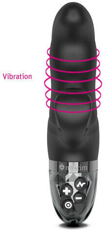 Mystim E-stim Δονητής Rabbit 16cm Μαύρος