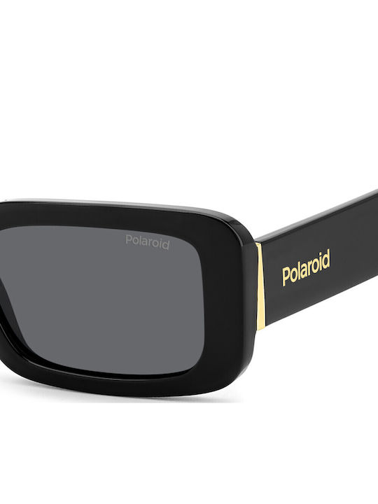 Polaroid Ochelari De Soare Pentru Femei Cu Ramă Neagră Din Plastic Și Lentile Gri PLD6208/S/X 807M9