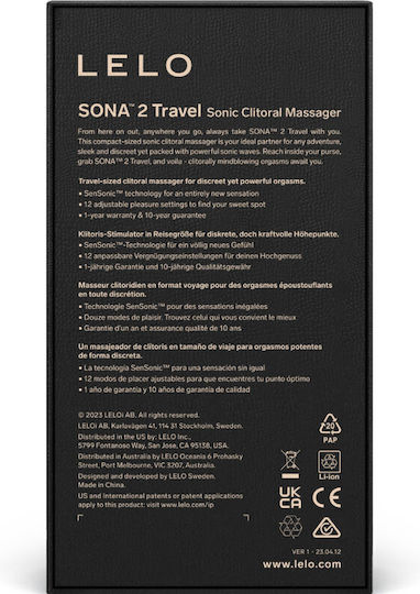 Lelo Sona 2 Travel Αναρροφητής Αιδοίου Ροζ