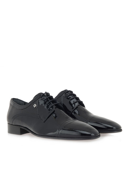 Giovanni Morelli Men's Patent Leather Dress Shoes Black