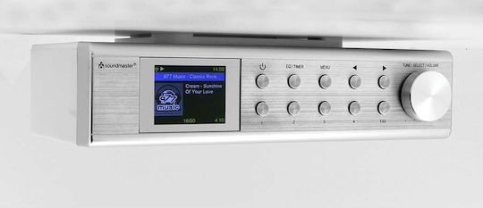 Soundmaster IR1500SI Επιτραπέζιο Ραδιόφωνο Ρεύματος DAB+ με Bluetooth Ασημί