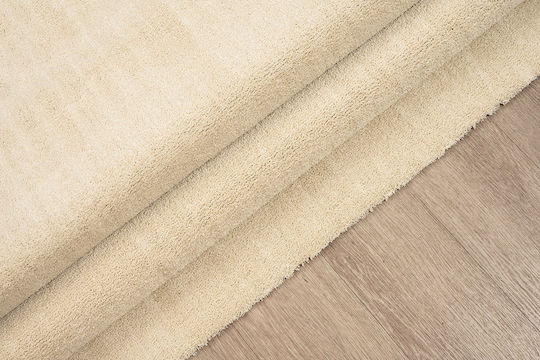 Newplan Velvet Carpet 56 Beige Width 80cm Cut-to-Measure