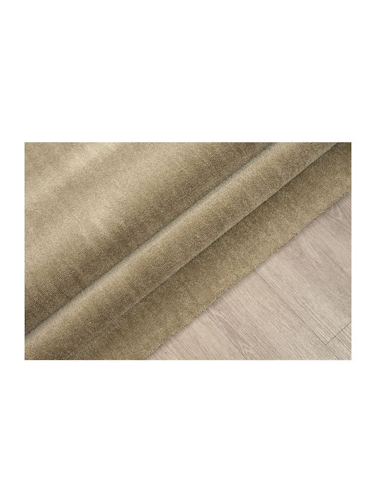 Newplan Velvet Carpet 50 Beige Width 80cm Cut-to-Measure