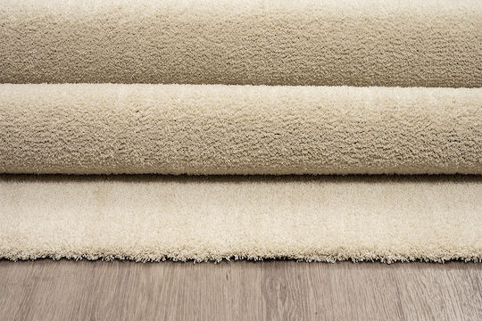 Newplan Velvet Carpet 56 Beige Width 80cm Cut-to-Measure