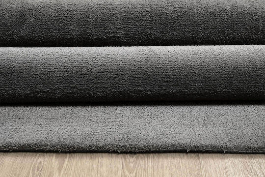 Newplan Velvet Teppich 100 Grau Breite 80cm Zuschnitt nach Maß