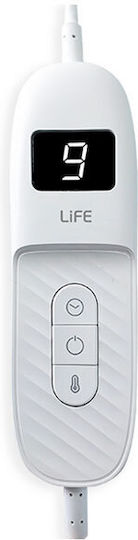 Life Villa Ruby Double Ημίδιπλη Ηλεκτρική Κουβέρτα Πλενόμενη Κόκκινη 160W 120x160εκ.
