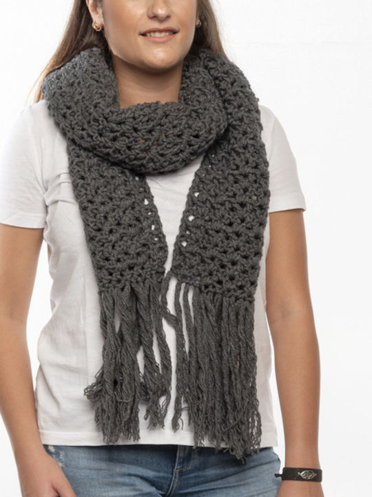Philio Women's Knitted Scarf Gray