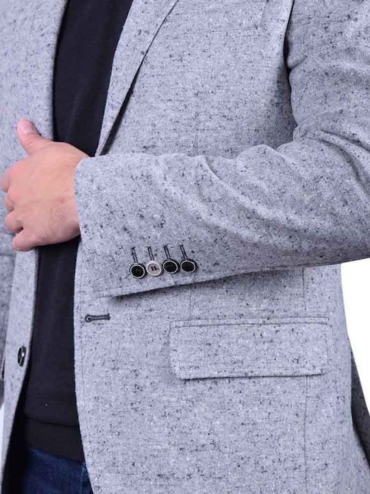 ALTER EGO JACKE IN SCHWARZ MIT REGULÄRER LINIE S7604-901.GREY