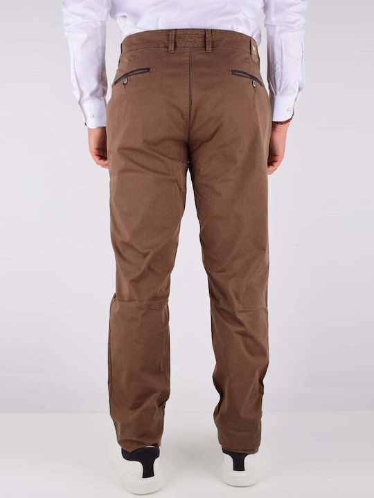 POLBOT TROUSERS WITH SIDE POCKETS CHINO REGULAR LINE POL104-180322.52 TABACCO