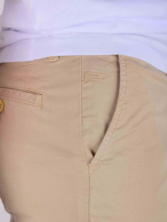 POLBOT Chino-Hose in Beige mit Seitentaschen Regular Fit POL001-170132.03