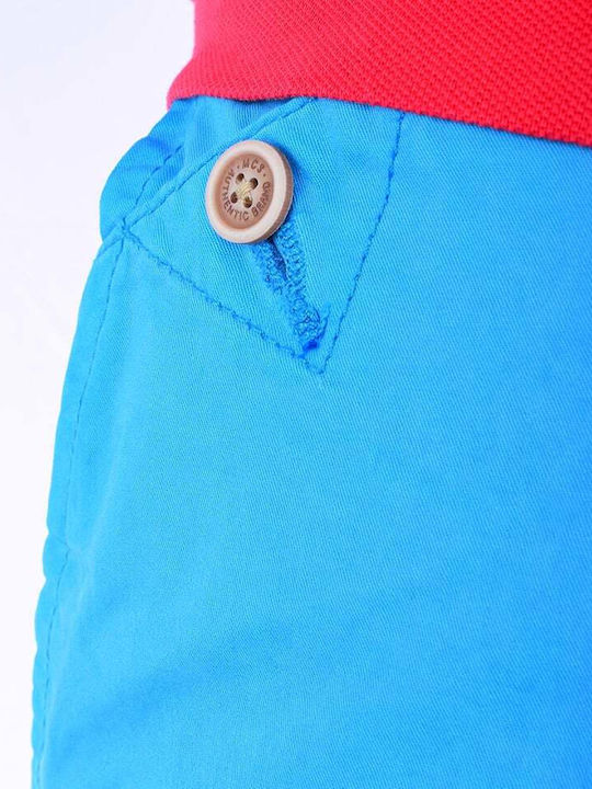 MCS ZIPPER SIDE POCKETS CHINO TURQUOISE 100%COTTON REGULAR LINE MMCA316-L0033117.509