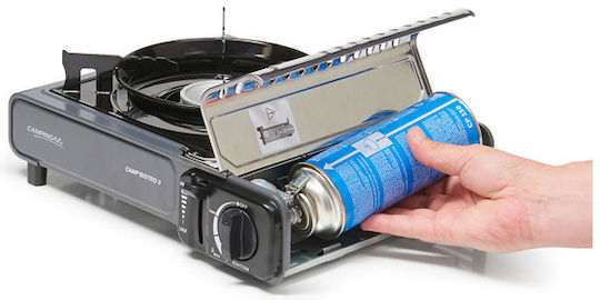 Smart Kemper Tragbarer Gaskocher mit automatischer Zündung für Kartusche 300gr