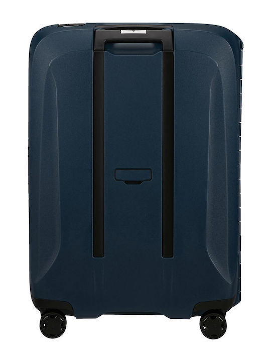Samsonite Essens Medium Hard Blue Suitcase With 4 Wheels Height 69cm