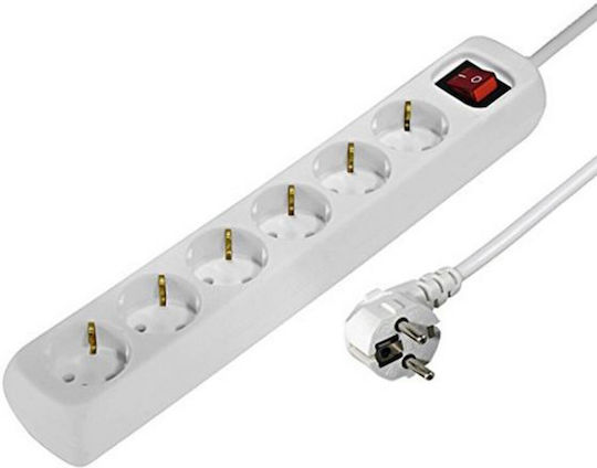 HAMA Power Strip 6 Positions with Switch and Cable 1.4m