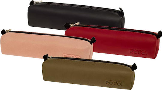 Polo Roll Cord Κασετίνα Βαρελάκι Κόκκινη