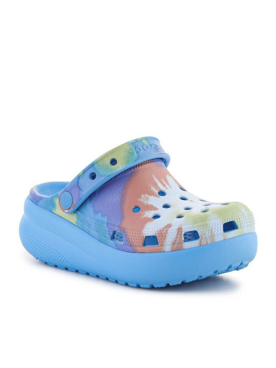 Crocs Classic Tie Dye Детски Обувки за Плаж Син