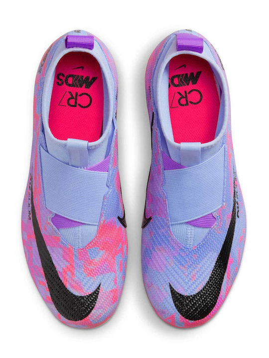 SUPERFLY 9 Kids Molded Soccer Shoes with Sock without Laces Colorful