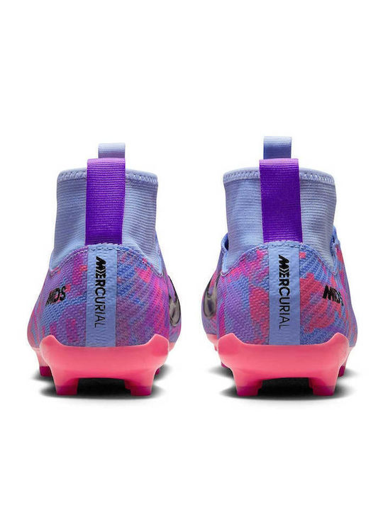 SUPERFLY 9 Kids Molded Soccer Shoes with Sock without Laces Colorful
