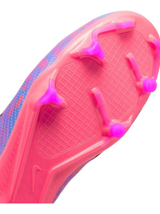SUPERFLY 9 Kids Molded Soccer Shoes with Sock without Laces Colorful