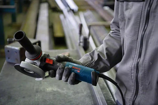 Bosch GWS 17-125 TS Τροχός 125mm Ρεύματος 1700W με Ρύθμιση Στροφών
