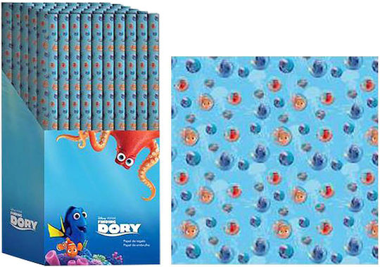 Ambalaj Dory Hârtie de împachetat pentru Cadou Albastru deschis 200x70cm.
